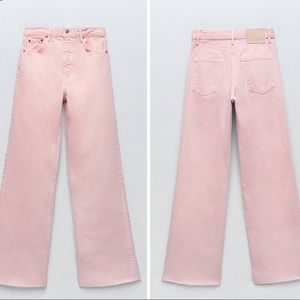 Zara cotton candy pink jeans